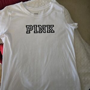 PINK brand White Short Sleeve T-shirt